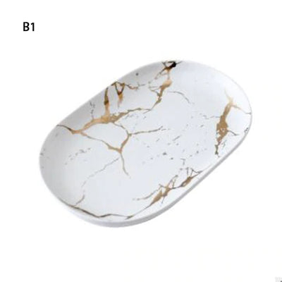 Creative Marbled Ceramic Tableware