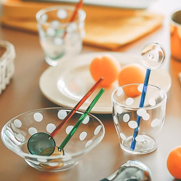 Heat Resistant Glass Spoons