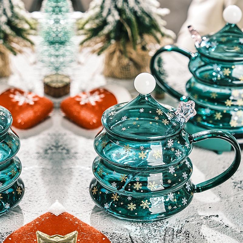 Crystal Christmas Tree Shaped Coffee Cup