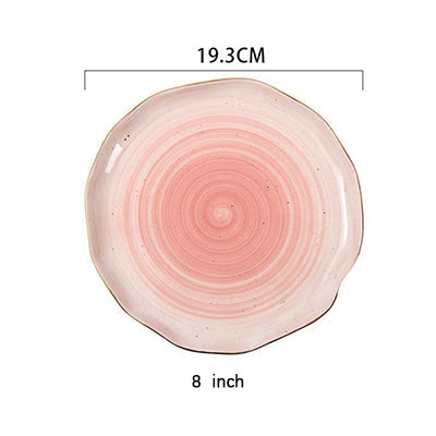 Gradient Color Ceramic Plate