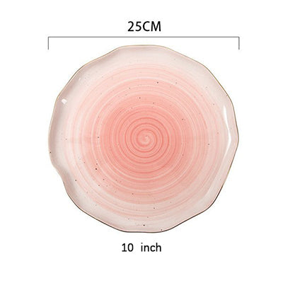 Gradient Color Ceramic Plate