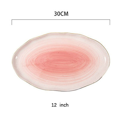 Gradient Color Ceramic Plate
