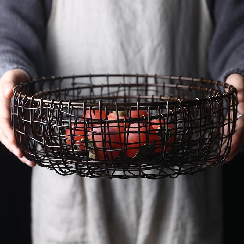 Retro Iron Fruit Basket