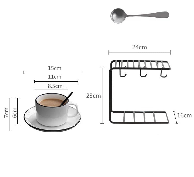 European Coffee Cup Set