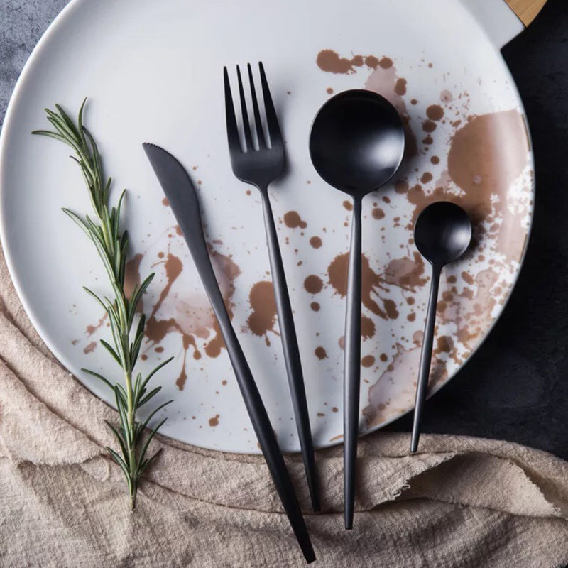 Titanium Black Dinner Set