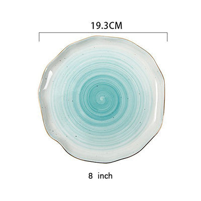Gradient Color Ceramic Plate