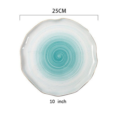 Gradient Color Ceramic Plate