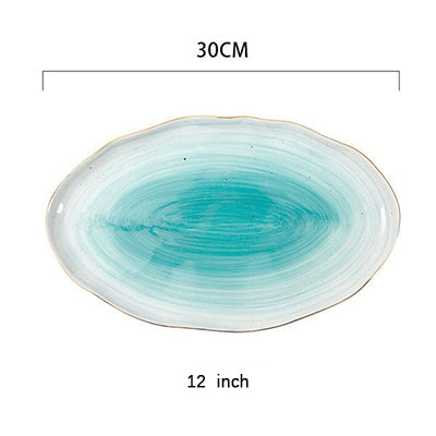 Gradient Color Ceramic Plate