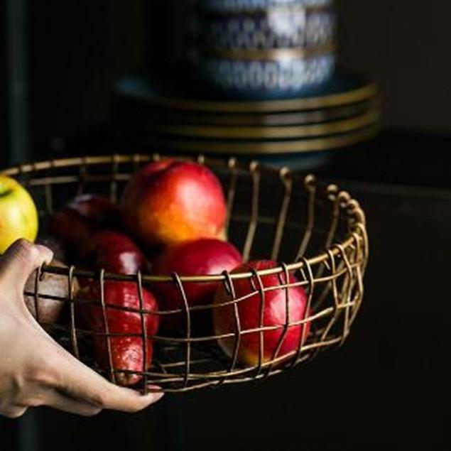 Retro Iron Fruit Basket