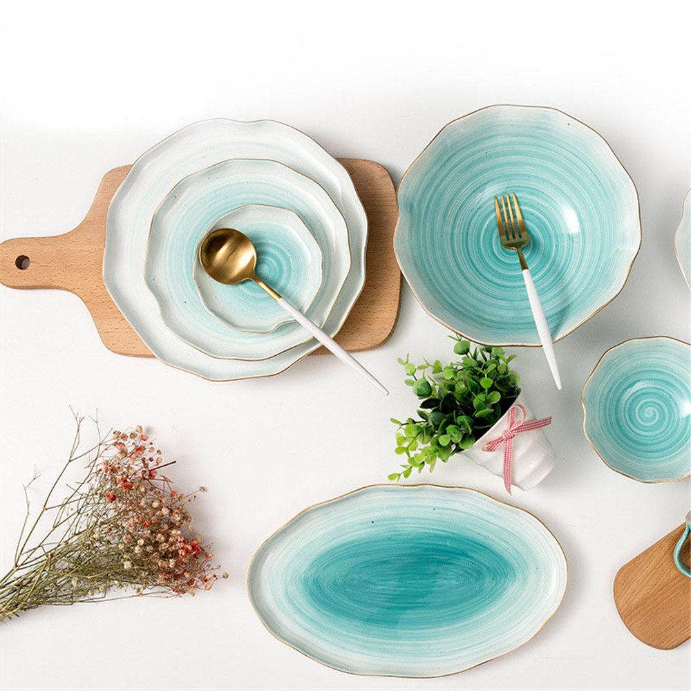 Gradient Color Ceramic Plate