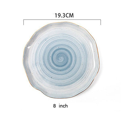 Gradient Color Ceramic Plate