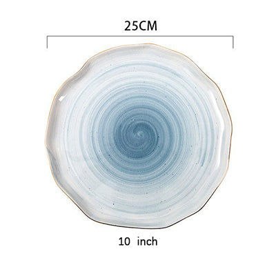 Gradient Color Ceramic Plate