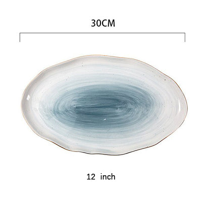 Gradient Color Ceramic Plate
