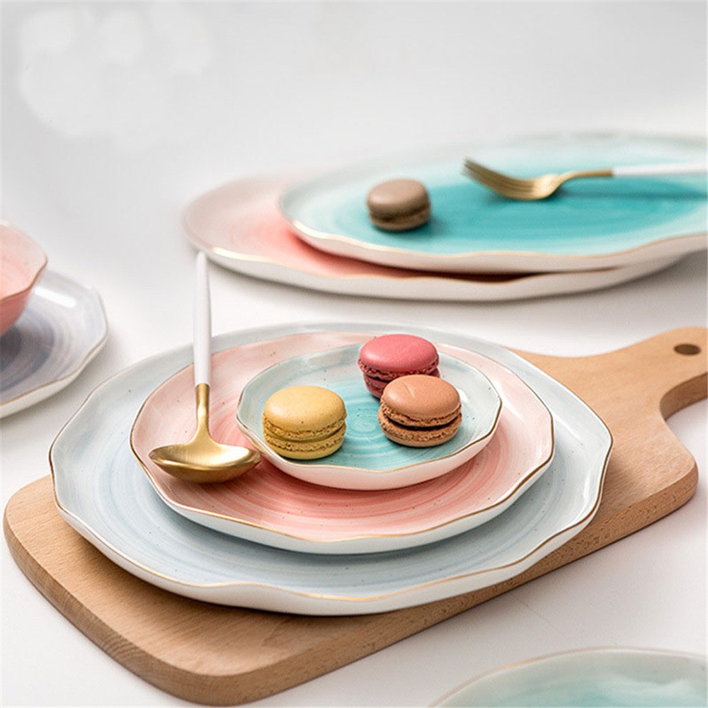 Gradient Color Ceramic Plate
