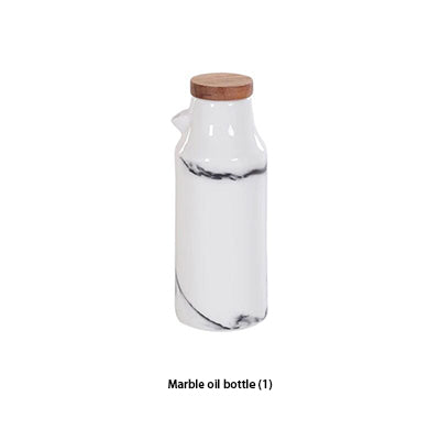 Simple Marbled Seasoning Pot Set