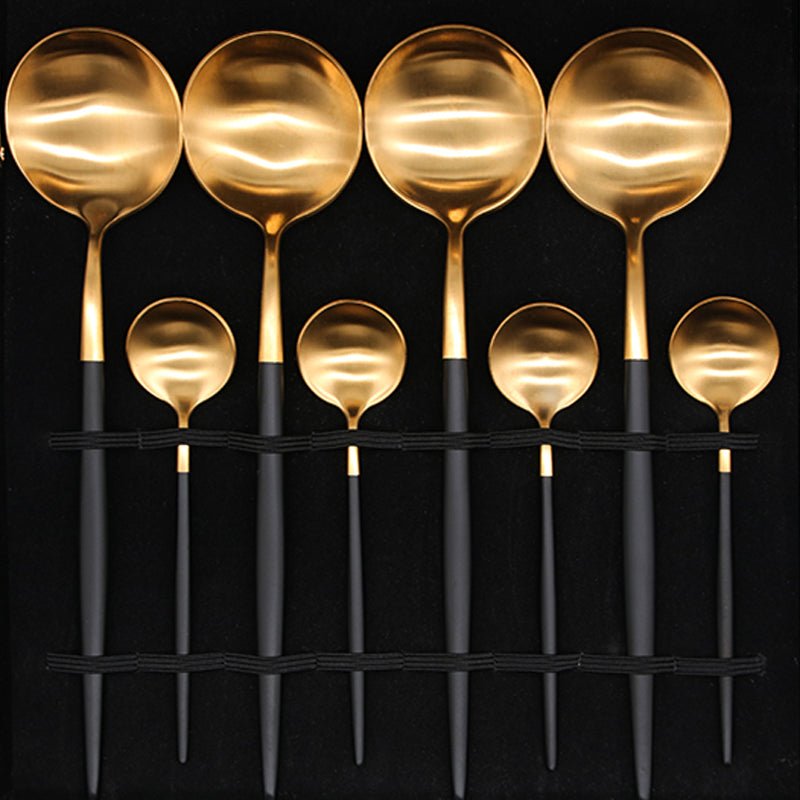 Black Gold Cutlery Gift Box
