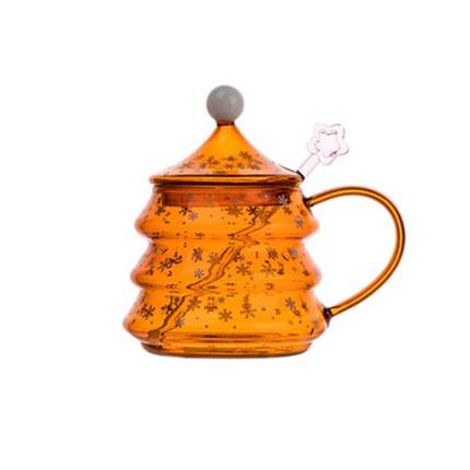Crystal Christmas Tree Shaped Coffee Cup