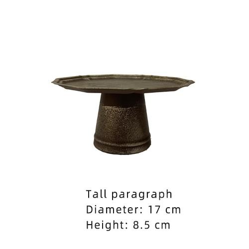 Metal Cake Stand, Rustic Farmhouse Fruit Plate Buffet Stand