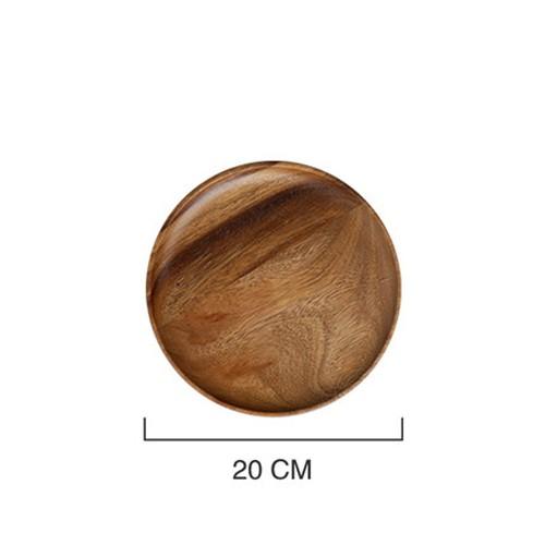 Unbreakable Classic Round Wood Dinner Plates
