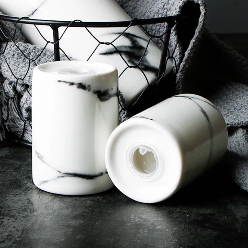 Simple Marbled Seasoning Pot Set
