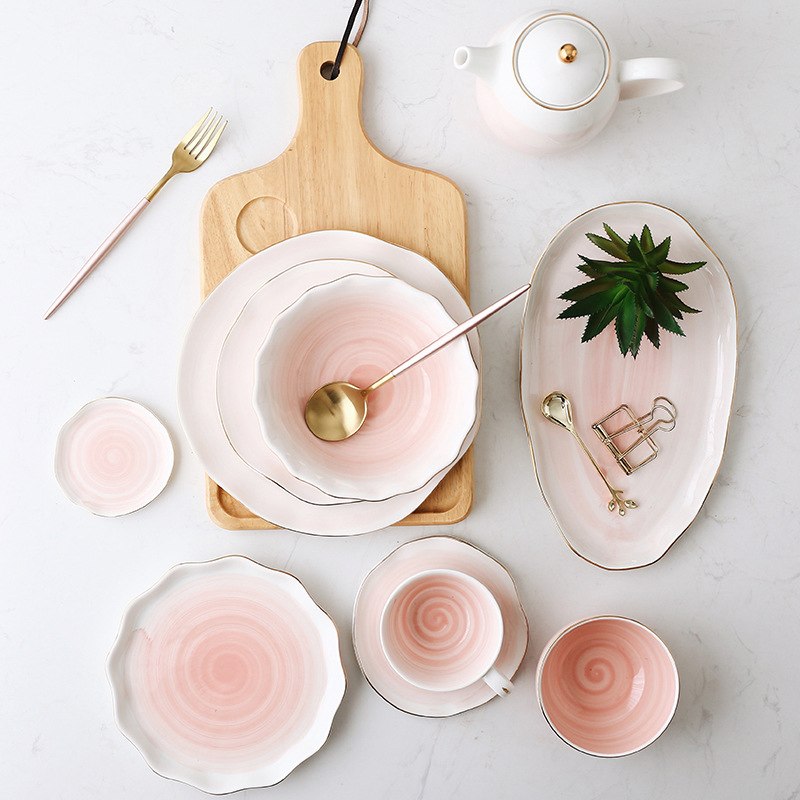Gradient Color Ceramic Plate