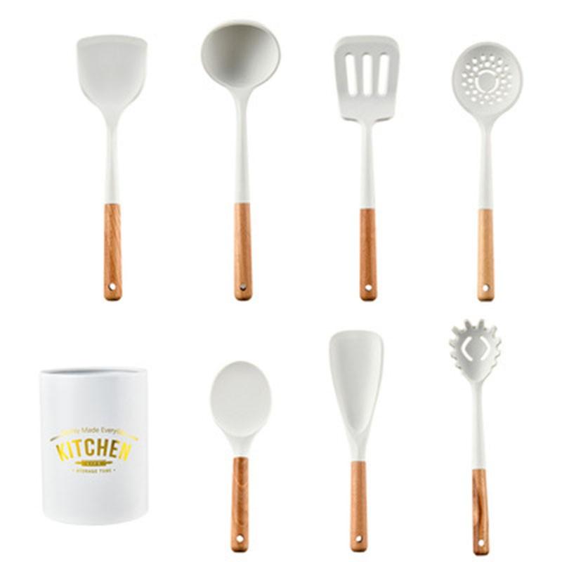 New Tiffany Blue & White Silicone Cooking Utensils (BPA Free)