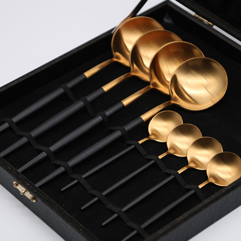 Black Gold Cutlery Gift Box