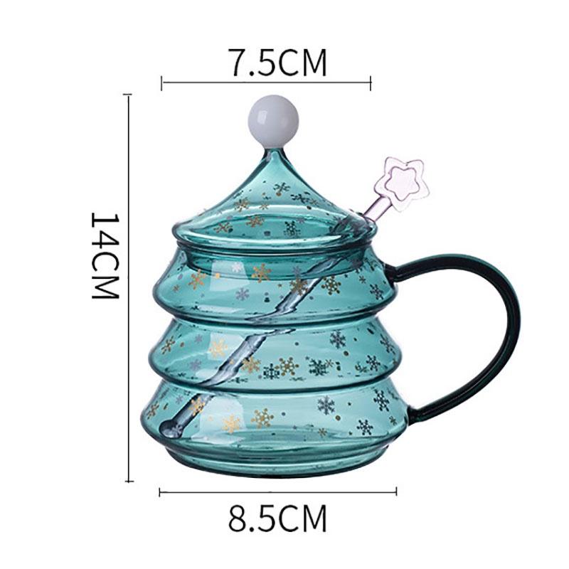 Crystal Christmas Tree Shaped Coffee Cup