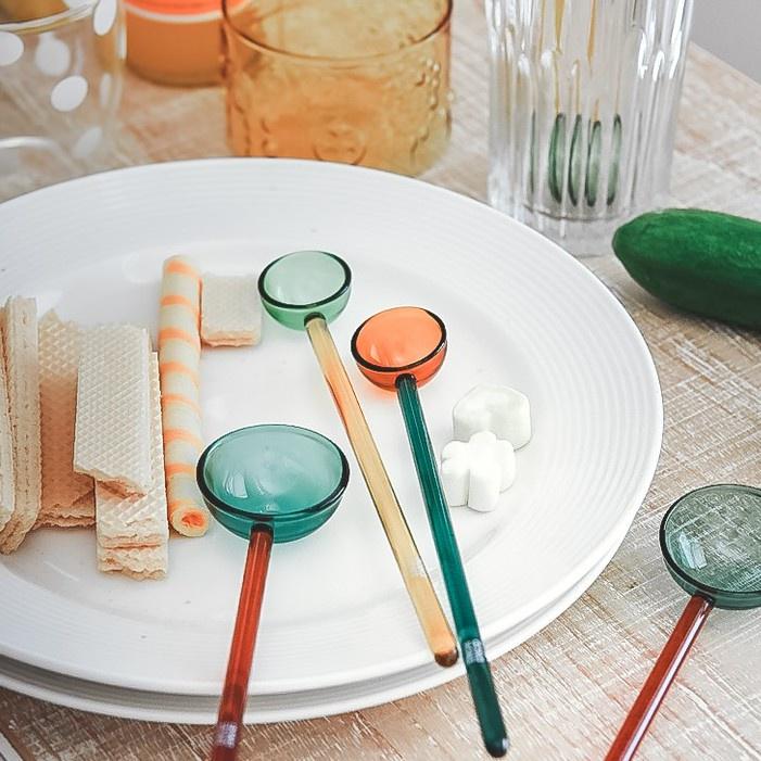 Heat Resistant Glass Spoons
