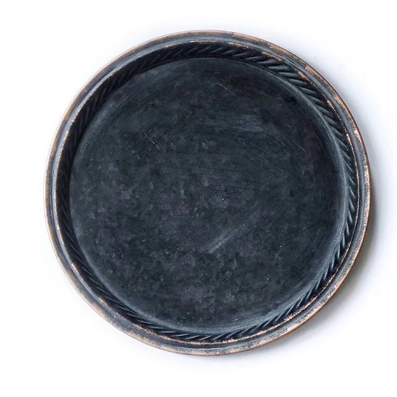 Creative Retro Disc Iron Craft Storage Tray