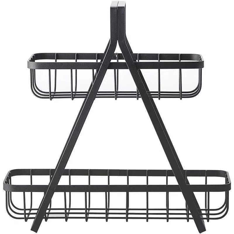 Two Tier Standing Rack Cabinet Organizer
