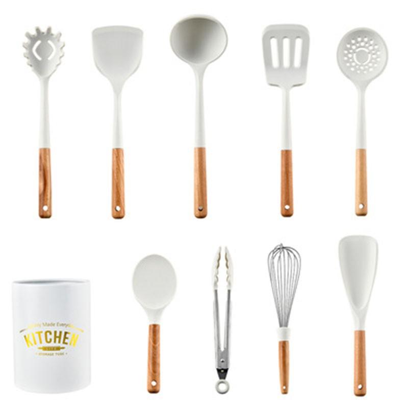 New Tiffany Blue & White Silicone Cooking Utensils (BPA Free)