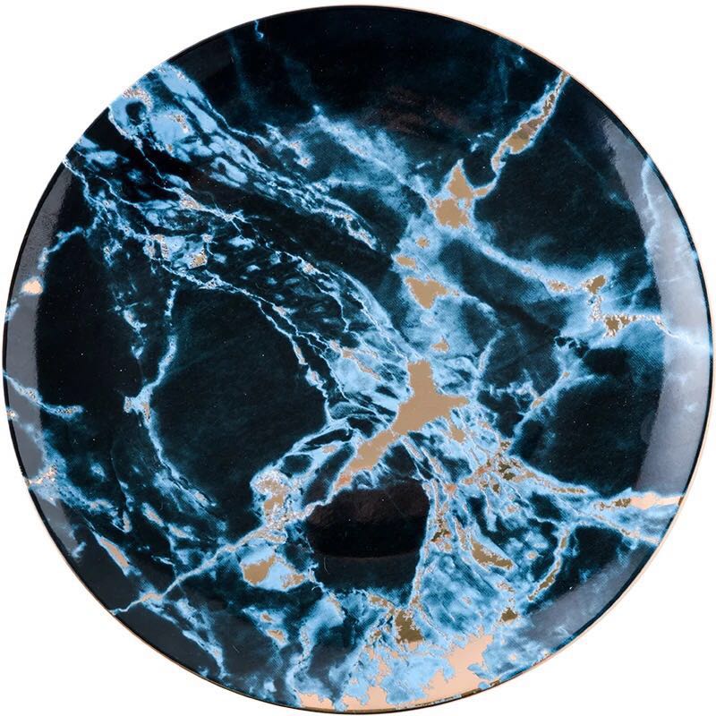 Marbled Ceramic Michelangelo Plate