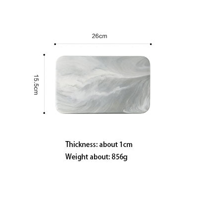 Marble Pastry Board White
