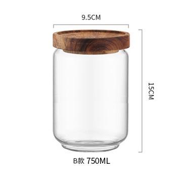 Glass Storage Containers, Airtight Glass Jars with Bamboo Lids