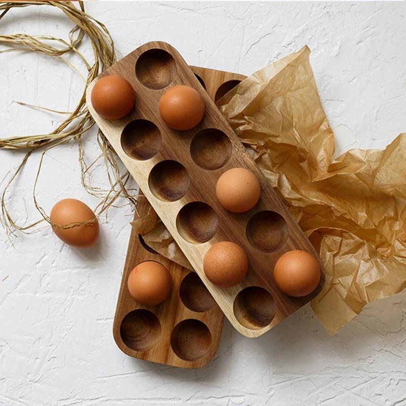 Premium Wood Egg Tray