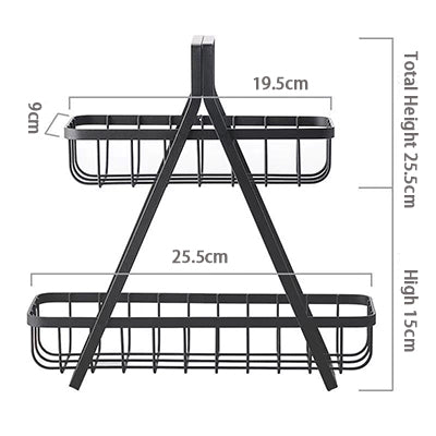 Two Tier Standing Rack Cabinet Organizer