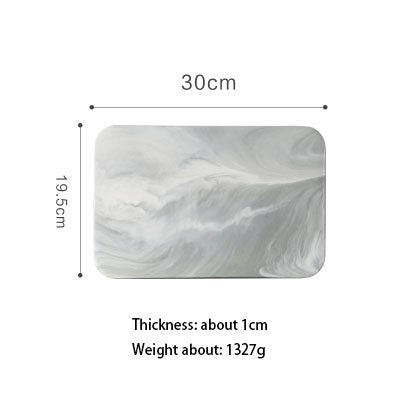 Marble Pastry Board White