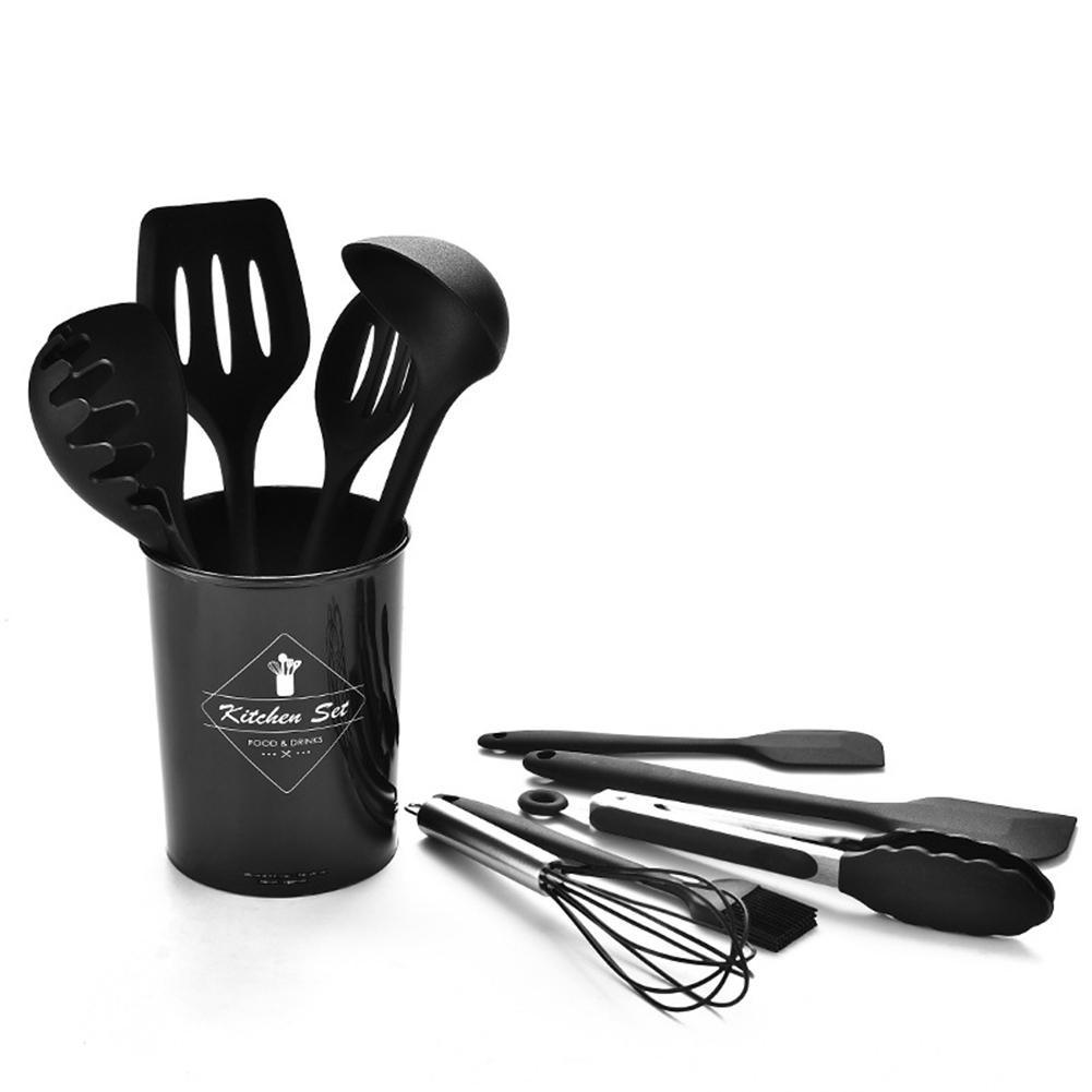 12Pcs Silicone Kitchen Utensil Set, Nonstick Cookware (BPA Free)