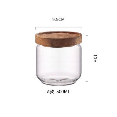 Glass Storage Containers, Airtight Glass Jars with Bamboo Lids