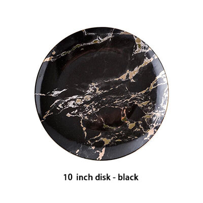 Marbled Ceramic Michelangelo Plate