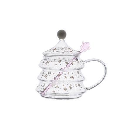 Crystal Christmas Tree Shaped Coffee Cup