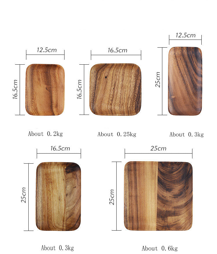 Rectangular Acacia Wooden Trays