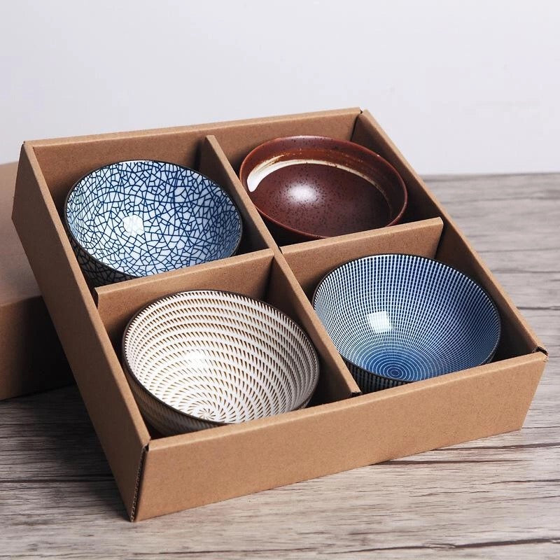 Traditional Japanese Bowl Set