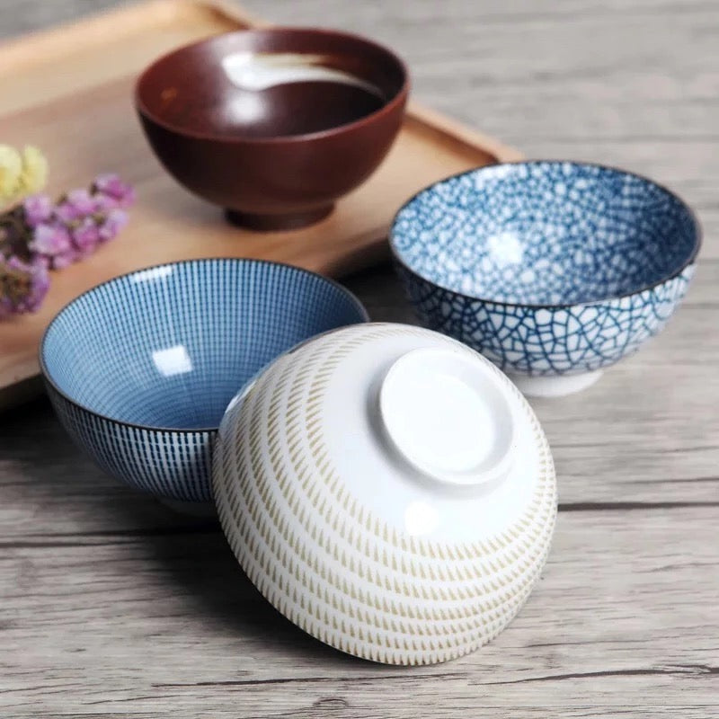 Traditional Japanese Bowl Set