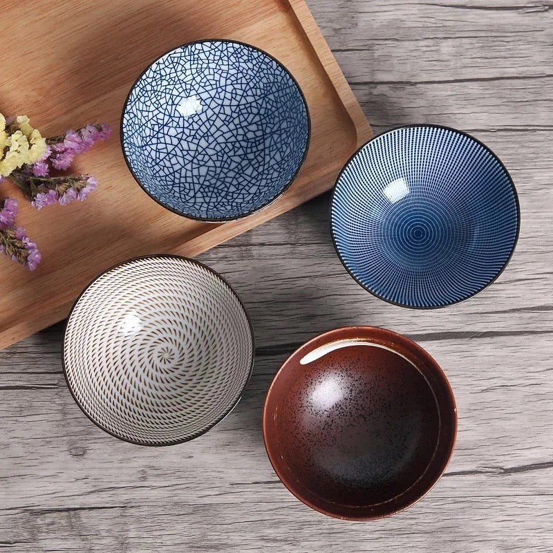 Traditional Japanese Bowl Set