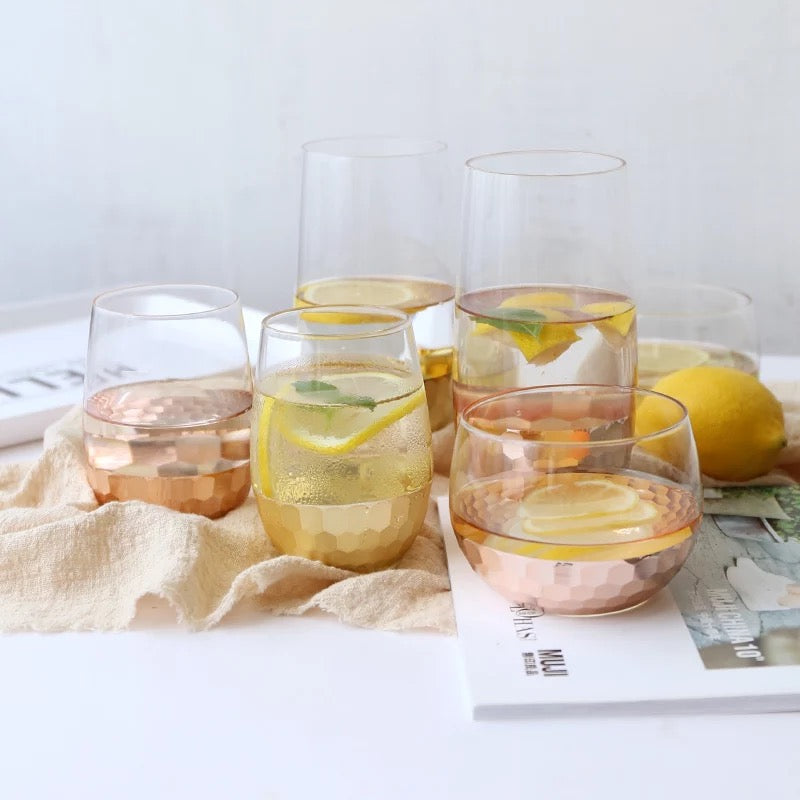Creative Gold Foil Glass