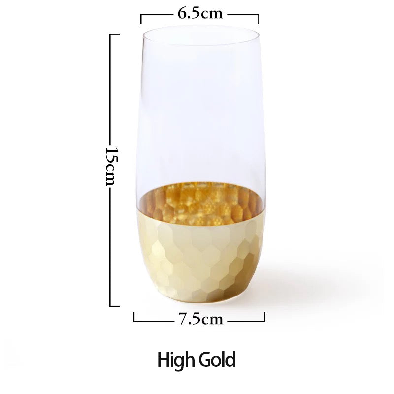 Creative Gold Foil Glass
