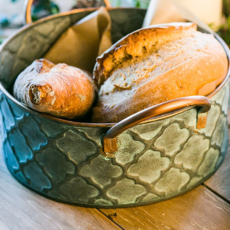 Iron Bread Basket Retro Antique Style