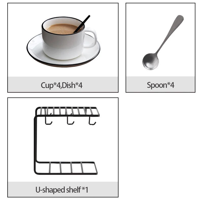 European Coffee Cup Set